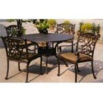 Darlee Santa Monica Patio Dining Set -Antique Bronze -Seats 4