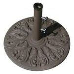 Decorative Cast Iron Market Umbrella Base European Cast Iron Stand 75lb