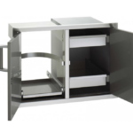 Fire Magic Flush 30" Double Doors w/ Trash & Dual Drawers