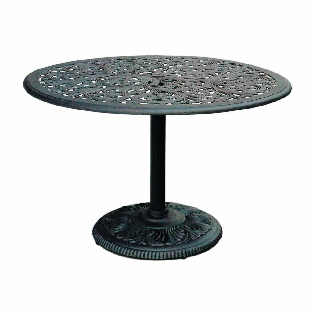 Darlee Series 80 Pedestal Patio Dining Table -Antique Bronze - The Spa ...
